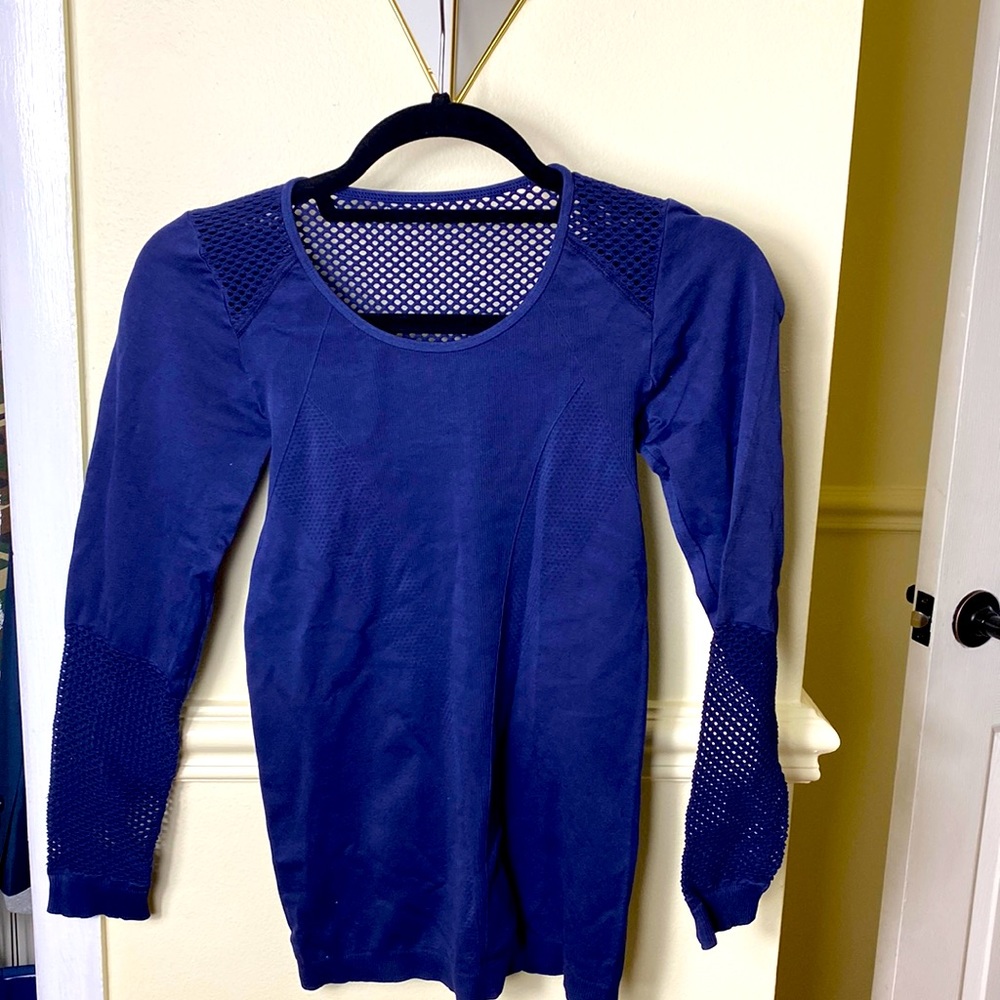 ALALA x Solidcore Seamless Longsleeve - Navy Sz Med [solidcore] - New w/o tags